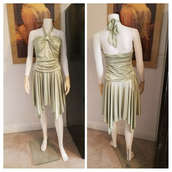 B Wear Too Dresses & Skirts - Last⭕Chance✔B Wear Halterneck - Lime Green